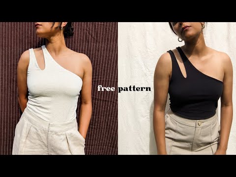 Reversible One Shoulder Tank Top + FREE PDF Pattern