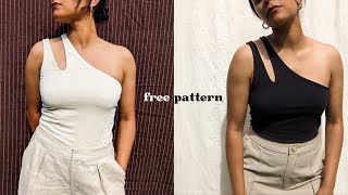 Reversible One Shoulder Tank Top + FREE PDF Pattern | Angie Tank by Lydia Naomi 9,132 views 11 months ago 8 minutes, 28 seconds