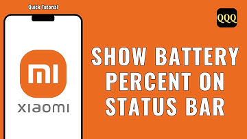 HOW TO SHOW BATTERY PERCENT ON XIAOMI STATUS BAR