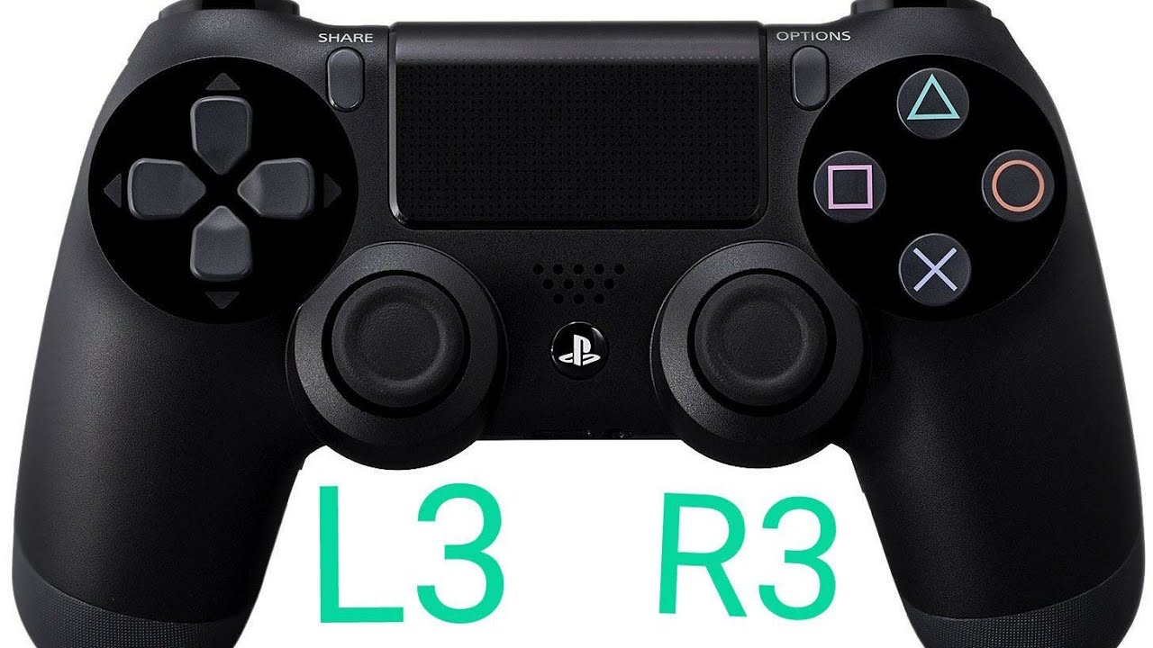 Where are L3 and R3 on Ps4 controller? - YouTube
