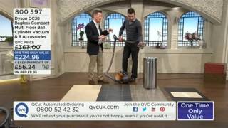 Dyson DC38 Bagless Multi Floor Ball Cylinder Vacuum Cleaner Demonstration QVC UK