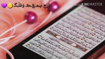 ماشاء الله تبارك الرحمن.... تلاوة تريح القلب ارح سمعك وقلبك😌❤