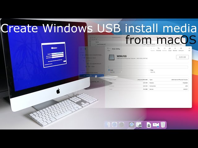 Create bootable Windows 10 installation USB from macOS - YouTube