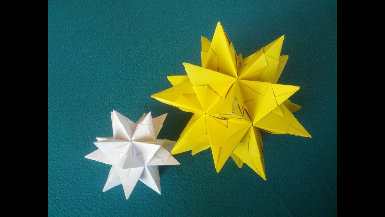 Sterne Basteln Aus Papier Origami Bascetta Stern Youtube Christmas Staircase Decor Origami Paper Crafts