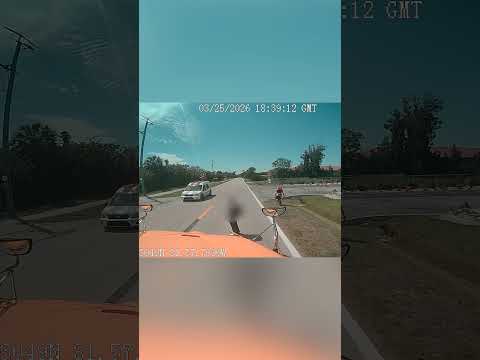 Florida driver speeds by stopped school bus as student tries to cross street