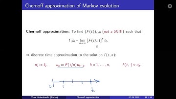 Chernoff approximation of operator semigroups generated by Markov processes, Yana Kinderknecht