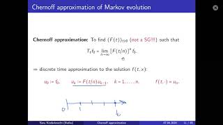 Chernoff approximation of operator semigroups generated by Markov processes, Yana Kinderknecht