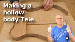 Jurgs Cup 3 Making A Hollow Body Telecaster Style Guitar  Gluing The Ribs U0026 Neck Work 5