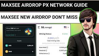 MAXSEE New Airdrop 🎁 | PX Network New Update & Full Guide 2025 🔥