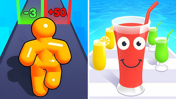 Tall Man Run Vs Juice Run - All Speed Run Ios Walkthrough Android Gameplay Ep