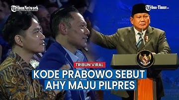Presiden Prabowo Singgung Beri Kode AHY dan Gibran Akan Bersaing di Pilpres