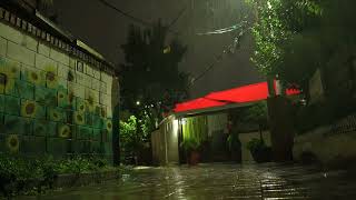 [4K] The gentle sound of rain asmr - In an alleyway in Haenggung-dong, Suwon, Korea by smilemedia 14,913 views 1 year ago 59 minutes