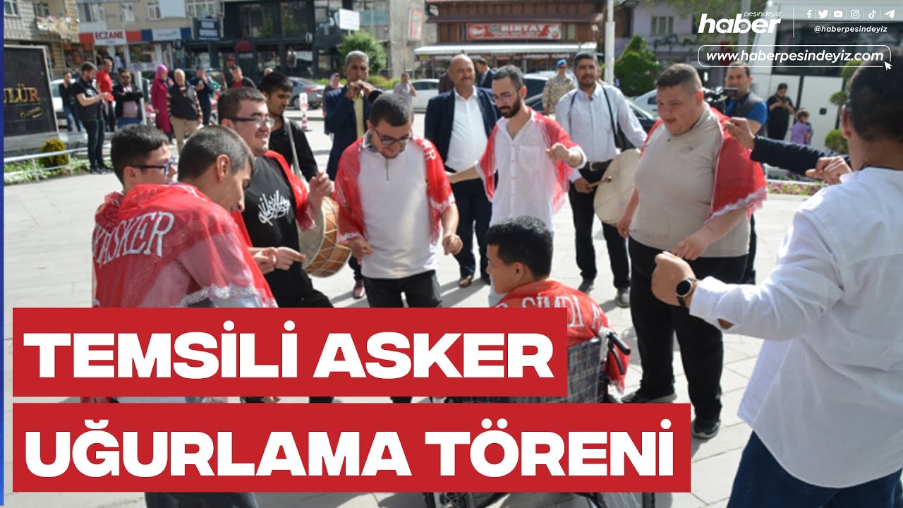 Engelli gençler için temsili asker uğurlama töreni yapıldı