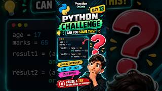 Can You Solve This Python Logic Problem 🐍🔥 | Day 13 #Shorts # #pythonchallenge #pythonlearning