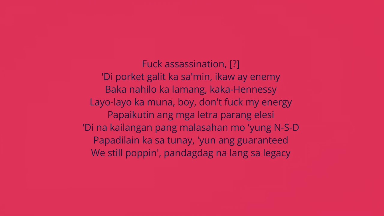 Legacy - Emcee Rhenn, King Badger, Flow G, Brando & Skusta Clee Karaoke Version