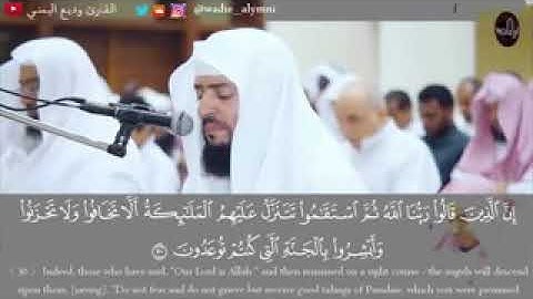 وديع اليمني-تلاوة مرئية خاشعة تلامس القلب-إِن الذين قالوا ربنا الله ثم استقاموا _low
