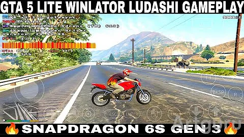 Winlator Ludashi 7.1.4x cmod GTA 5 LITE TREVOR GAMEPLAY SNAPDRAGON 6S GEN 3 PC EMULATOR ANDROID 
