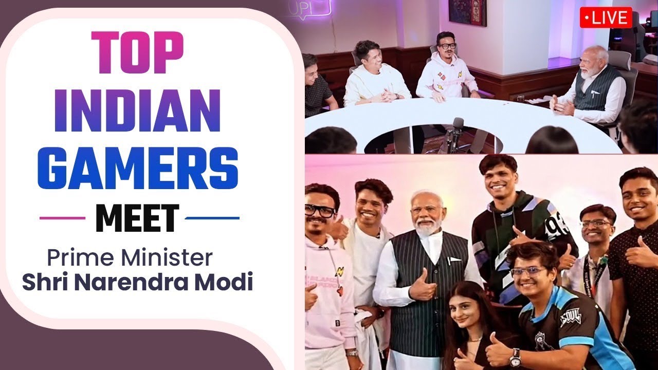 ⁣🔴LIVE: ONLINE GAMERS -வுடன் மோடி | India's top gamers meet PM Modi | Game on ft. NaMo