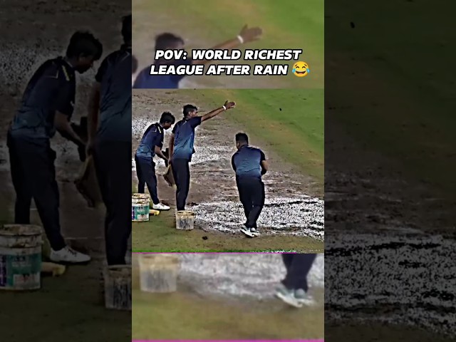IPL vs PSL after rain 😂🔥 #cricket #shorts class=