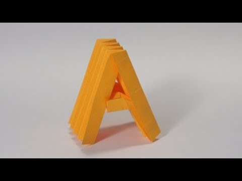 فيديو: كيف تصنع الحرف من الورق