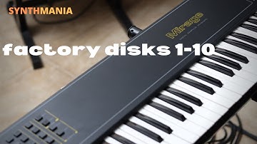 Ensoniq Mirage (1984) - classic factory disks 1-10