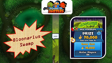 Bloons TD Battles - Bloonarius Swamp - High Level Arena Gameplay :D
