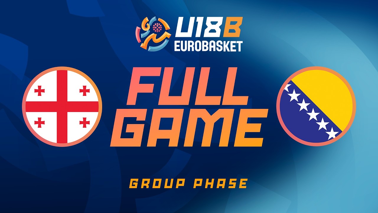 Group Phase | GEO v BIH | Full Basketball Game | FIBA U18 EuroBasket 2026 Division B