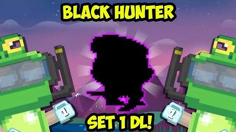 BLACK HUNTER SET CHALLENGE PRO 1 DL! OMG NEW PRO SET! GROWTOPIA INDONESIA