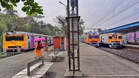 Rarest EMU Train Crossing & Parallel Run Ever : Barddhaman-Howrah Super EMU & Howrah-Bardhaman Local