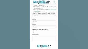 Free Schema Markup Generator Tool