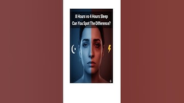 8 Hours vs 4 Hours Sleep: Which Are You? 🤔 #thewellnessradar.com #short