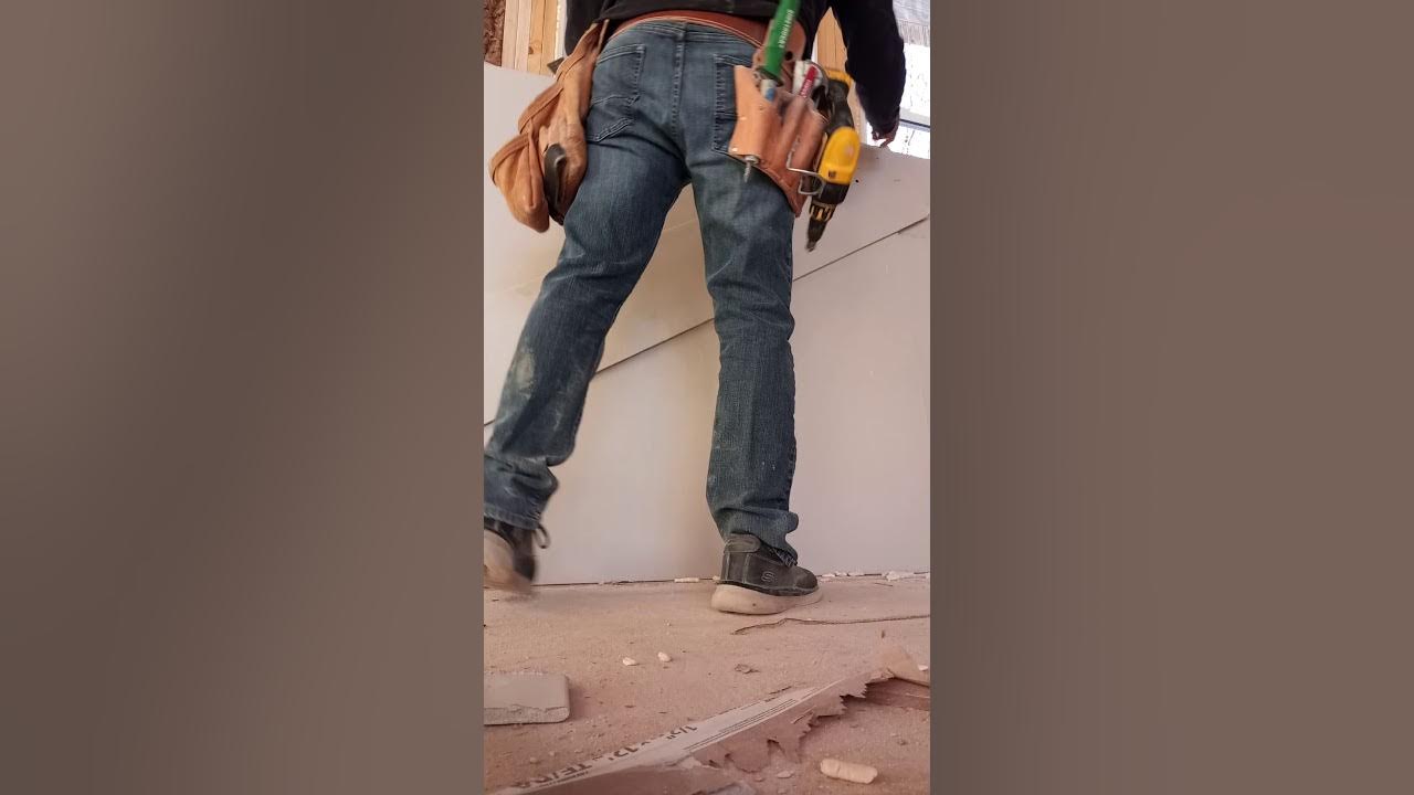 how to hang drywall angled walls on a cathedral ceiling YouTube