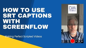 How to use srt captions in Screenflow