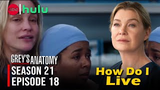 Grey’s Anatomy Season 21 Episode 18 Finale Trailer How Do I Live | ABC