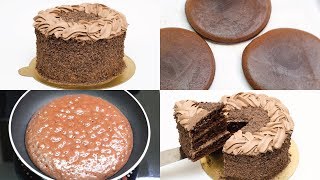 Eggless chocolate cake i on fry ...