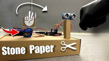 Gesture Battle: Stone-Paper-Scissors Game with Arduino! 🤖 (Ultrasonic + Servo Magic!)