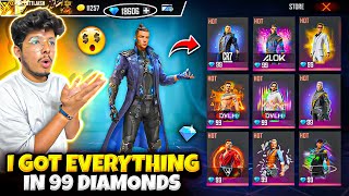 Free Fire All Characters In Cheap😍 I Got Everything In 99 Diamonds💎 -Garena Free Fire
