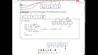Midterm Exam 2021 | Question 1 Arrays and Structures Taif University CS