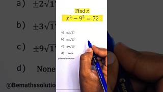 A Nice Algebra Math Olympiad problem | Find X? #maths #mathematics #shortfeed #trending #shorts