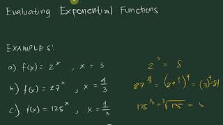 Evaluating Exponential Functions