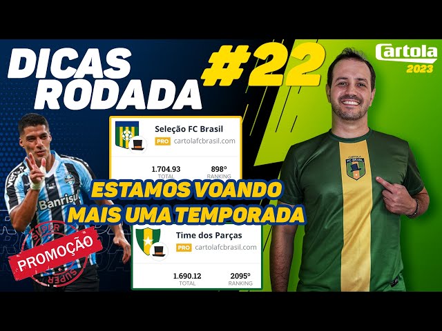 Seleção FC Brasil #12 - 2023  Cartola FC Brasil - Dicas da Rodada