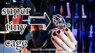 I tried a tiny chastity cage for 2 weeks, here's my review