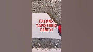 fayans yapıştırıcı deneyi.#seramik #fayans #inşaat