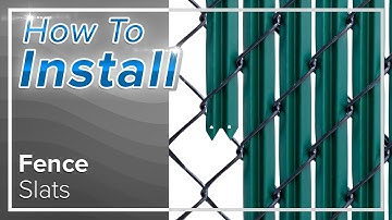 How To Install Chain Link Fence Slats