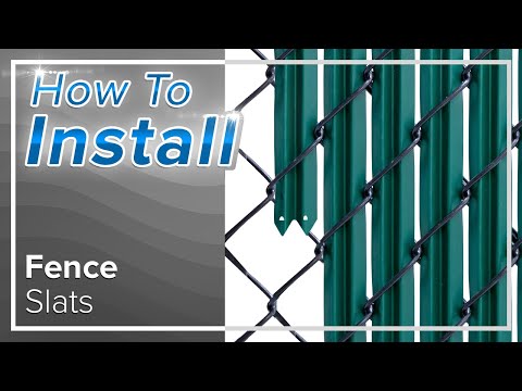 How To Install Chain Link Fence Slats
