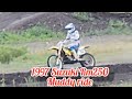 1997 rm250 2stroke in the mid at burnt river off road facility.