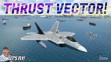 Top Mach F-22 Raptor Thrust Vector Madness Over Singapore! Microsoft Flight Simulator | MSFS2020