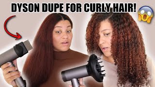 OMG  I found a Dyson hair dryer dupe FOR CURLY HAIR! Testing the TYMO AIRHYPE