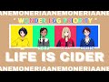 (thsub-colorcoded) life is cider - anemoneria (wonder egg priority ending theme)