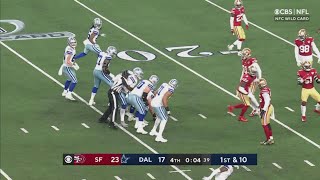 Quarterback Sneak Leads to Bizarre Ending For Cowboys Season (Wild Card Weekend Cowboys Vs 49ers)